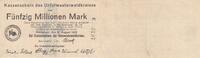 Germany 1923 50 Millionen Mark - State of Montabaur - 17-08-1923 - Number 3197 VF