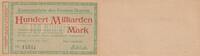 Germany 100 milliard de mark 100 Milliarden Mark - State of Montabaur - 06-11-1923 - Number 14641 -