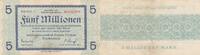 Germany 5 million de mark 5 Millionen Mark - State of Dresden - Reihe F- 25-08-1923 - Number 052288 -