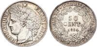 France 50 centimes 50 Cents Ceres - Third Republic - 1894 A Paris - Silver AU