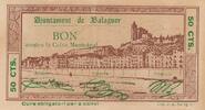 Spain 50 centimos 50 centimos - Ajuntament de Balaguer - 1937 -