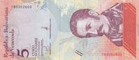 Venezuela 5 bolivares 5 Bolivares - Simon Bolivar - Frog - 15-01-2018 - Letter F -