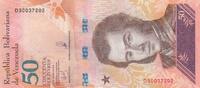 Venezuela 2018 50 Bolivares - Antonio José de Sucre - Ocelot - 15-01-2018 - Letter D UNC