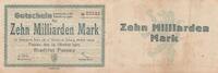 Germany 10 milliard de mark 10 milliarden Mark - City of Passau - Number 23333 - 1923 -