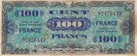 France  100 Francs - American printing - 1944 - without serial - Num 92426443 VF