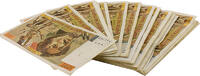 France 100 francs Lot of 100 x 100 Francs Delacroix - Various Years 1978-1995 -