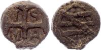 1558-1578 Sebastian I - Dinheiro, with Cross - 1558 / 1578 Malacca VF