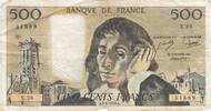 France 1979 500 francs - Pascal - 07-06-1979 - Serial X.98 VF