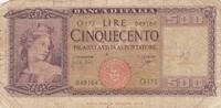 Italy 500 lire 500 Lire - Ceres - 1948 -