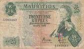Mauritius 1967 25 Rupees - Elisabeth II - Serial A.10 - P.32b FF