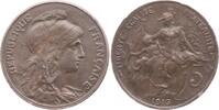 France  5 Centimes Liberty head - 1916 VF