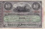 Cuba 10 pesos 10 Pesos - Harvesting sugar cane Overprint PLATA - 1896 -