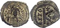 1/2 follis 590-591 Byzantinisches Reich Justin II - Follis, avec Sophie - 573 / 574 Nicomédie IV / S+