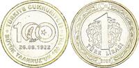 Turkey 1 lira 1 Lira - 100th anniversary of the great offensive - 2022 - Bimetal -