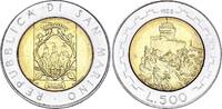 San Marino 500 lires 500 Lira - Fortifications - 1988 - Bimeatl -