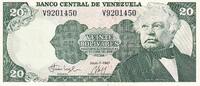 Venezuela 1987 20 Bolivares - José Antonio Paez - 07-07-1987 - Letter V UNC