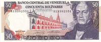 Venezuela 50 bolivares 50 Bolivares, Andres Bello - Banque centrale- 1992 -