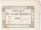 France 100 francs 100 francs - 18 Nivose An III - 1795 - Sign. Bellet - Serial 5519 -