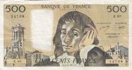 France 500 francs 500 francs - Pascal - 03-11-1977 - Serial K.80 -