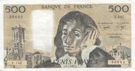 France 1981 500 francs - Pascal - 02-07-1981 - Serial V.142 VF