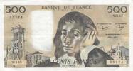 France 1981 500 francs - Pascal - 02-07-1981 - Serial W.145 VF