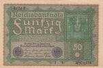Germany 50 mark 50 Mark Head of woman - 1919 - Reihe 2 - Various serial -