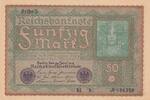 Germany 50 mark 50 Mark Head of woman - 1919 - Reihe 3 - Various serial -