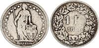 Switzerland 1 franc 1 Franc Helvetia - 1876 - B Bern - Silver -