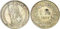 Switzerland 1 franc 1 Franc Helvetia - 1957 - B Bern - Silver -