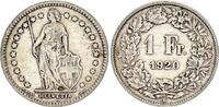 Switzerland 1 franc 1 Franc Helvetia - 1920 - B Bern - Silver -