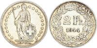 Switzerland 2 francs 2 Francs - Helvetia - 1944 - B Berne - Silver -