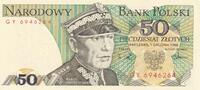 Poland 50 zlotych 50 Zlotych - Karol Swierczewski - 1988 - Serial GY -