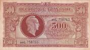 France  500 Francs - Marian - 1945 - Serial L - Serial 88L VF+