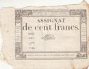 France  100 Francs - 18 Nivose An III - (07.01.1795) - Sign. Mané - Série 4271 VF