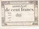 France  100 Francs - 18 Nivose An III - (07.01.1795) - Sign. Massé - Serial 3117 VF