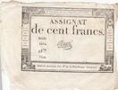 France  100 Francs - 18 Nivose An III - (07.01.1795) - Sign. Massé - Serial 3316 VF