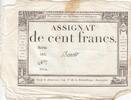 France 100 francs 100 Francs - 18 Nivose An III - (07.01.1795) - Sign. Benoit - Serial 583 -