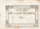 France 100 francs 100 Francs - 18 Nivose An III - (07.01.1795) - Sign. Malter - Serial 1611 -