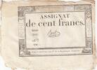 France 100 francs 100 Francs - 18 Nivose An III - (07.01.1795) - Sign. Bert - Serial 5255 -