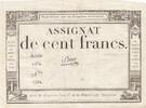 France 100 francs 100 Francs - 18 Nivose An III - (07.01.1795) - Sign. Saxy - Serial 1474 -