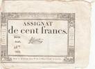 France 100 francs 100 Francs - 18 Nivose An III - (07.01.1795) - Sign. Leval - Serial 2849 -