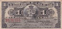 Cuba 1 peso 1 Peso - Arms - Queen Maria Christina - 1896 - P.47 -