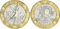 France  10 Francs Génie - 1991 - BU Frappe médaille UNC