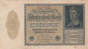 Germany 10000 mark 10000 Mark Portrait of man by Durer - 1922 - Serial 12P. -