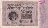 Germany 100000 mark 100000 Mark Gisze - 1923 - Serial H.01 -