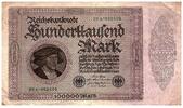 Germany 100000 mark 100000 Mark Gisze - 1923 - Serial 20A -