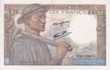 France 10 francs 10 Francs - Minor - 20-01-1944 - Serial X.78 -