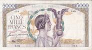 France 1942 5000 Francs Victory - 10-12-1942 Serial D.924 SUP-