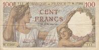 France 100 francs 100 Francs Sully - 19-12-1940 - Serial W.17262 -