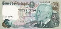 Portugal 20 escudos 20 Escudos - Gago Coutinho - 13-09-1978 - Serial DZ -
